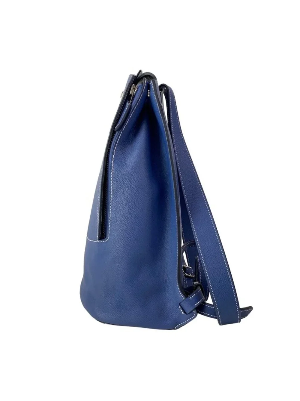 Hermes Backpack a Dos Blue Brighton Silver